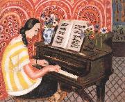 Henri Matisse woman at tbe piano oil painting reproduction